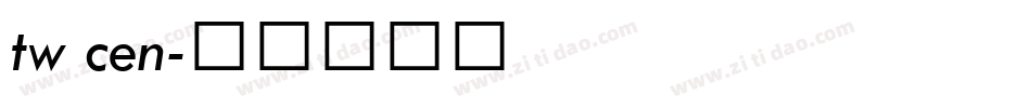 tw cen字体转换